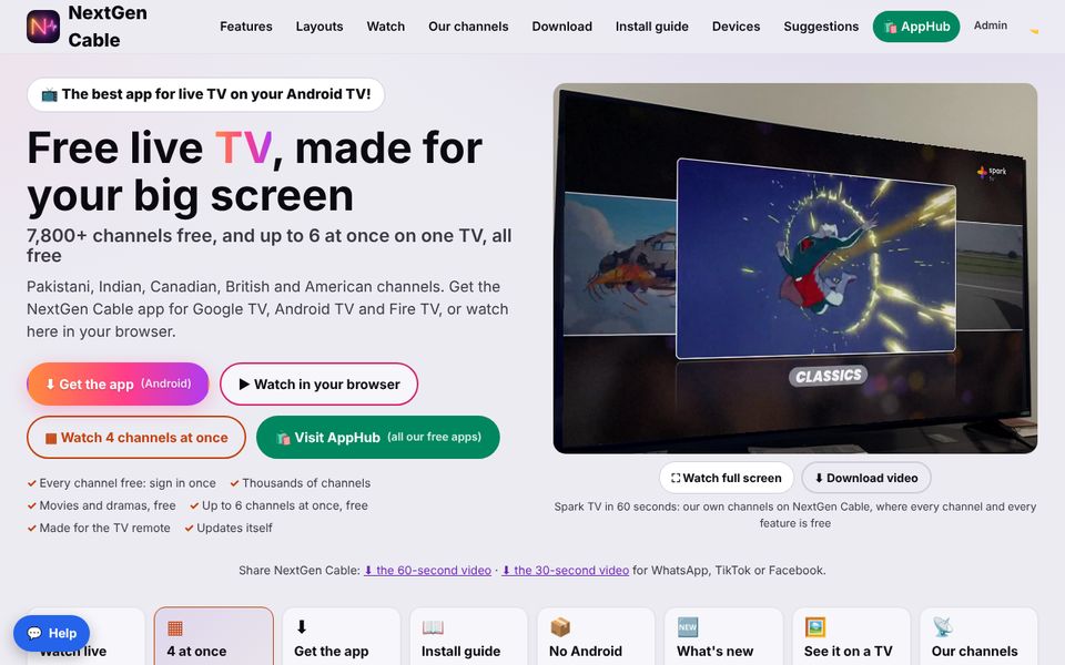 NextGen Cable website